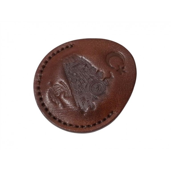 Cep Saati Kılıfı Tcdd Tren Logolu Deriden Kahve Devlet Demiryolları Logolu Pocket Watch Leather Case Swiss