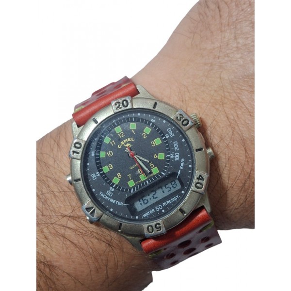 Camel Trophy Saat Camel Kol Saati Camel Digital Analog İkisi Bir Arada Rally Kordon