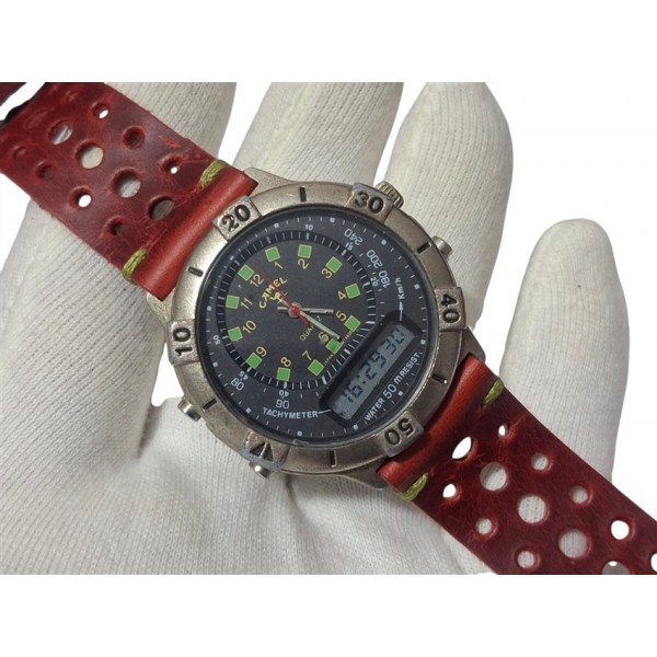 Camel Trophy Saat Camel Kol Saati Camel Digital Analog İkisi Bir Arada Rally Kordon