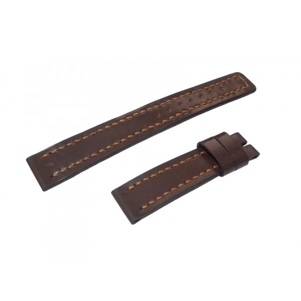 Deri Saat Kordonu 18mm Kahverengi Semi Analin Deri 18mm Deri Kordon