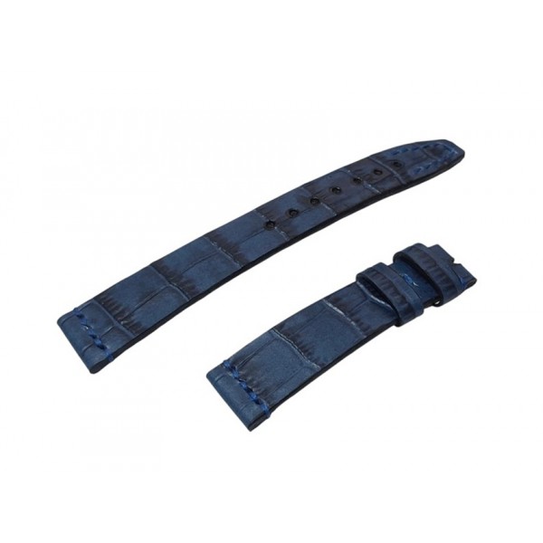 Omega Kordon Omega 19x16mm El Yapımı Krokodil Deri Kordon Handmade Omega Watch Strap Watch Band