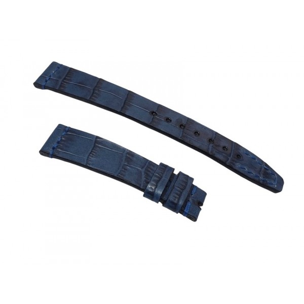 Omega Kordon Omega 19x16mm El Yapımı Krokodil Deri Kordon Handmade Omega Watch Strap Watch Band