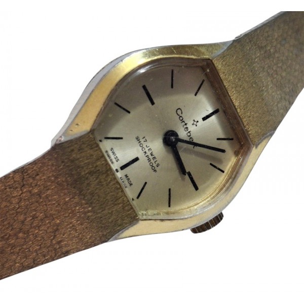 Cortebert Saat Cortebert Kurmalı Kol Saati Antique Cortebert Mechanical Woman Watch Swiss Made