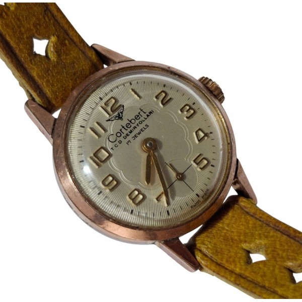 Cortebert Saat Cortebert Kurmalı Kol Saati Antique Cortebert Mechanical Woman Watch Cal FEF 6670