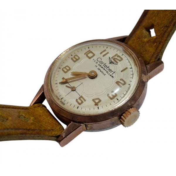 Cortebert Saat Cortebert Kurmalı Kol Saati Antique Cortebert Mechanical Woman Watch Cal FEF 6670