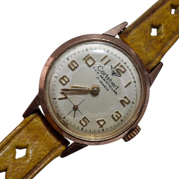 Cortebert Saat Cortebert Kurmalı Kol Saati Antique Cortebert Mechanical Woman Watch Cal FEF 6670