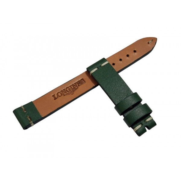 Longines Kordon Longines 18mm Deri Kordon Rolex Yeşili Handmade Leather Watch Strap Watch Band Rolex Green New