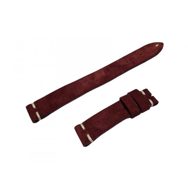 18mm Deri Saat Kordonu Antika Vintage Saatlerinize Değer Katacak Süed Doku Saat Kordonu