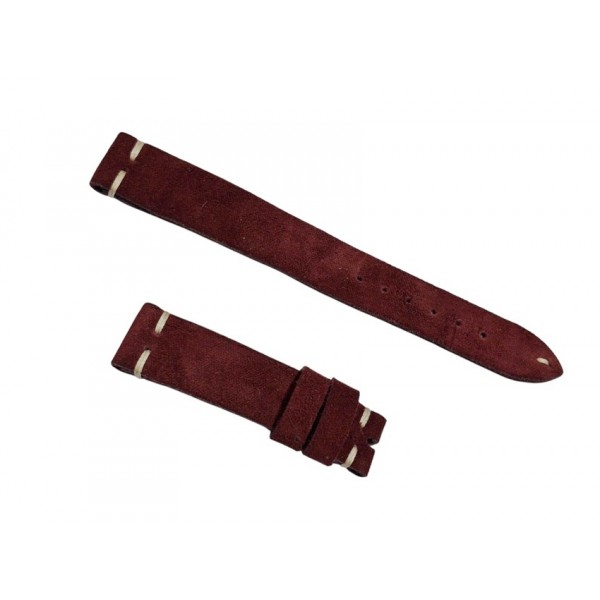 18mm Deri Saat Kordonu Antika Vintage Saatlerinize Değer Katacak Süed Doku Saat Kordonu