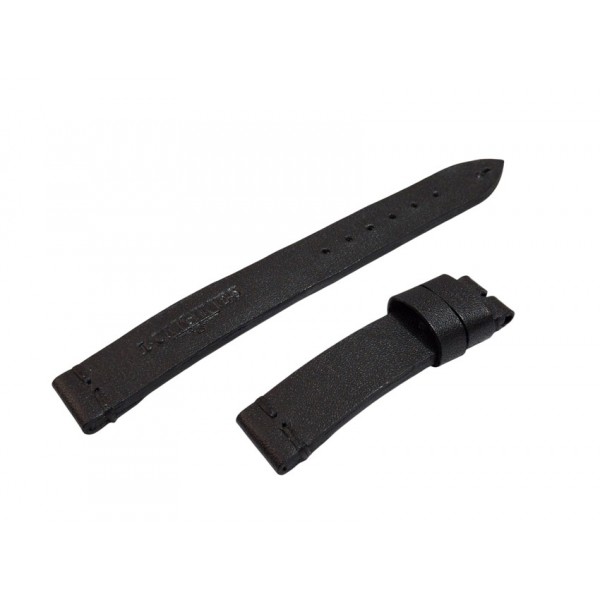 Longines Kordon Longines 18mm Deri Kordon Siyah Handmade Leather Watch Strap Watch Band Black Leather New
