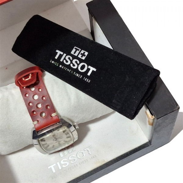 Tissot T12 Saat Tissot Otomatik Kol Saati  Vintage Tissot Seastar T12 Automatic 46804-1 Square Day/Date 21J Steel Watch