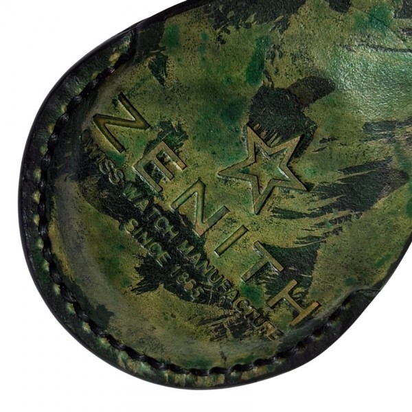 Cep Saati Kılıfı Military Zenith Logolu Kabartma Full Vegetal Deri Zenith Cep Saati Kılıfı Pocket Watch Leather Case Swiss