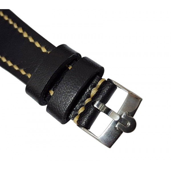 Omega Dynamic Kordon Toka Omega Dynamic Saat Kordonu Omega Dynamic Naturel Leather Watch Band and Buckle