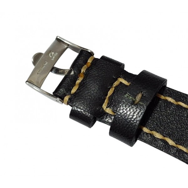 Omega Dynamic Kordon Toka Omega Dynamic Saat Kordonu Omega Dynamic Naturel Leather Watch Band and Buckle