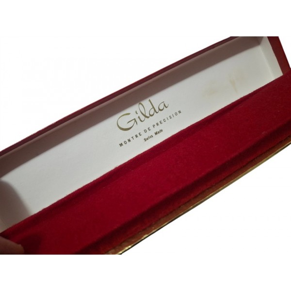 Gilda Kutu Gilda Saat Kutusu Vintage Gilda Watch Red Box Swiss Made