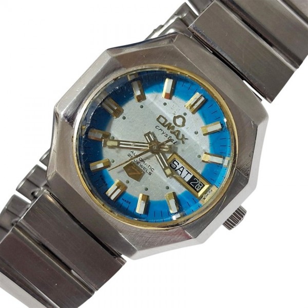 Omax Saat Omax Otomatik Kol Saati Vintage Omax Crystal Automatic 25 Jewels Watch