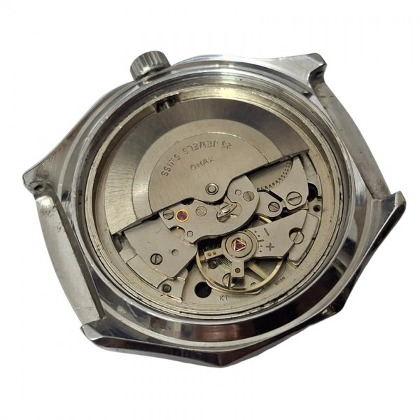 Omax Saat Omax Otomatik Kol Saati Vintage Omax Crystal Automatic 25 Jewels Watch