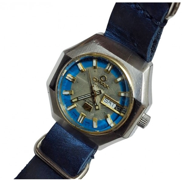 Omax Saat Omax Otomatik Kol Saati Vintage Omax Crystal Automatic 25 Jewels Watch