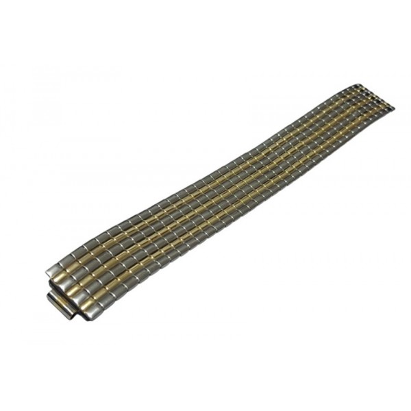 Vintage Kordon Flex Saat Kordonu Vintage Watch Bracelet Silver-Gold