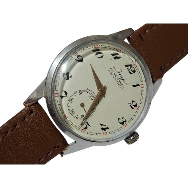 Lancel Saat Lancel Kurmalı Kol Saati Vintage Lancel Mechanical Swiss Watch 1950s