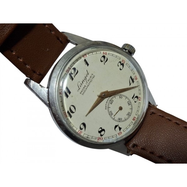 Lancel Saat Lancel Kurmalı Kol Saati Vintage Lancel Mechanical Swiss Watch 1950s