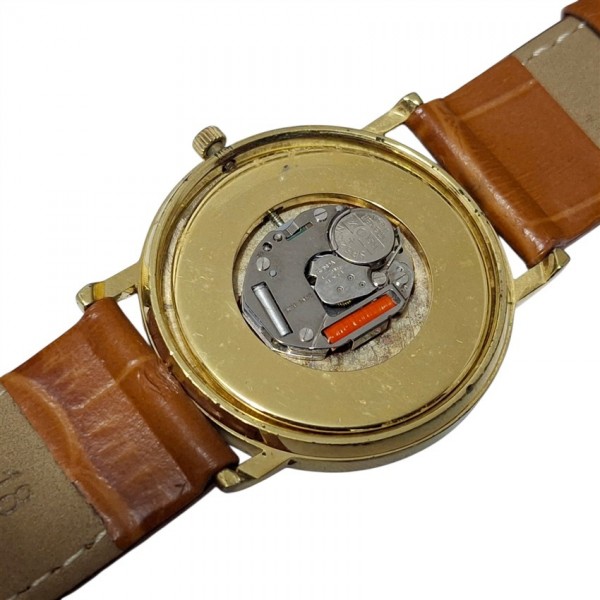 Duward Saat Duward Kol Saati Vintage Duward Swiss Quartz Watch 10 Micron Gold Plated in Box