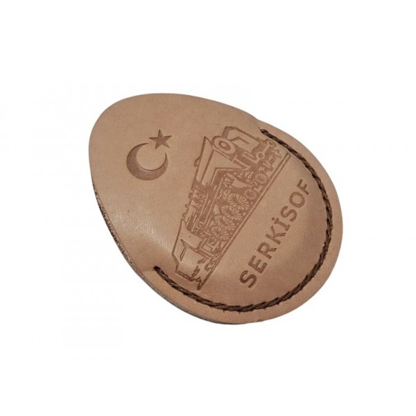 Cep Saati Kılıfı TCDD Serkisof Cep Saati Logolu Pocket Watch Leather Case