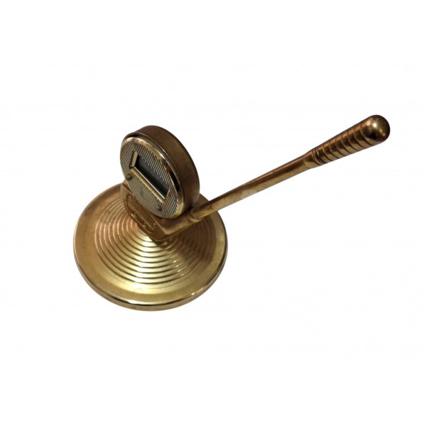 Golf Form Dijital Masa Saati Pirinç Masa Saati Prinç Dijital Saat Solid Brass Digital Table Watch