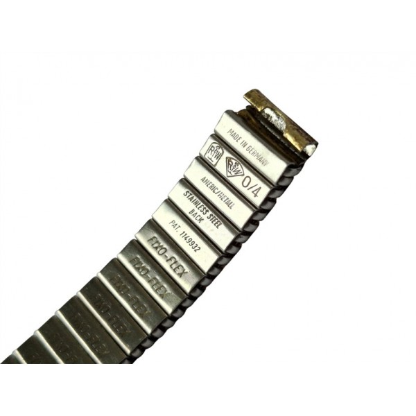 Vintage Flex Kordon Fixo-Flex Metal Saat Kordonu Made in Germany 