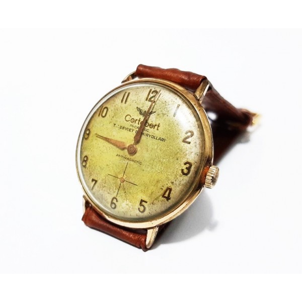 Vintage Cortebert Kurmali Kol Saati Old Vintage Watch Swiss Made Good Work Cal 720