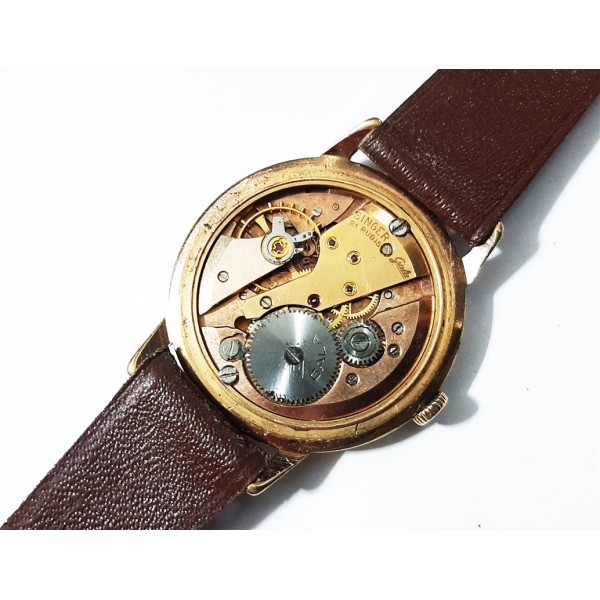 Vintage Singer Saat Kol Saati Kadran Harika Old Vintage Machanical Watch Good Work