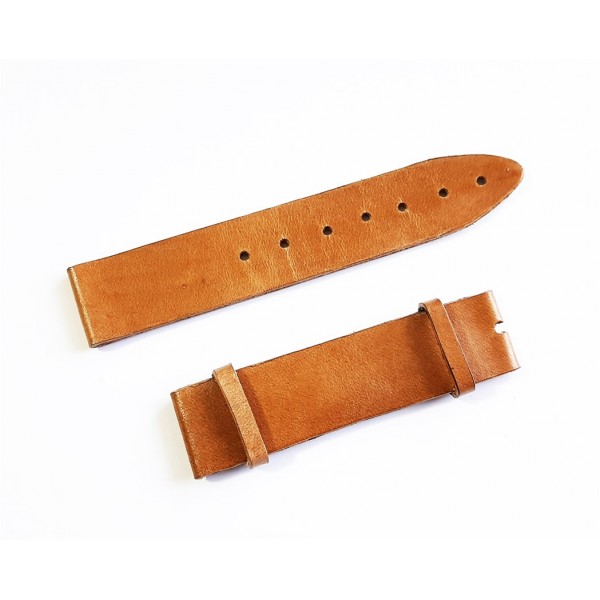 Omega Kordon Uyumlu Birebir Deri Saat Kordonu Kayış 19mm Taba