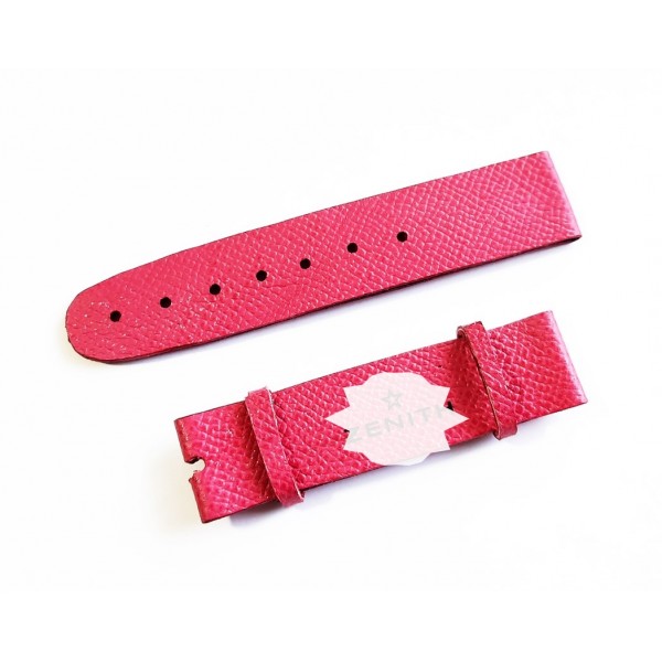 Zenith Kordon Uyumlu Birebir Deri Saat Kordonu Kayış 19.5mm Pembe