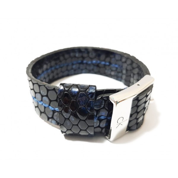 Calvin Klein El Yapımı Deri Kordon 23mm Timsah D...
