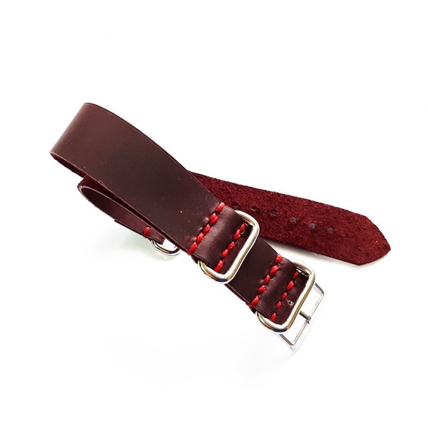 16mm 18mm 20mm 22mm 24mm Deri Nato Bordo Bereli Nato Kordon Zulu Kordon Saat Kayışı