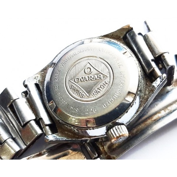 Vintage Ovaras Kadın Saati Kurmalı Kadın Saati Old Vintage Woman Watch Good Condition