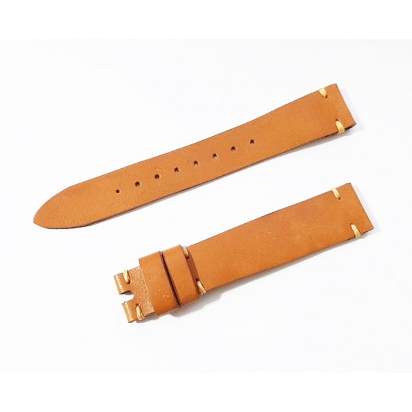 21mm El Yapımı Deri Kordon Handmade Watch Strap Watch Band Brown Colors