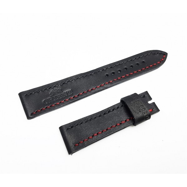 22mm Orient Rally Kordon Siyah Saat Kayışı Watch Strap Watch Band Black Leather New