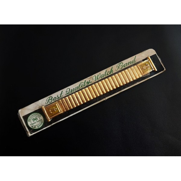 Vintage Saat Kordonu 18mm Flex Gold Metal Kordon ...